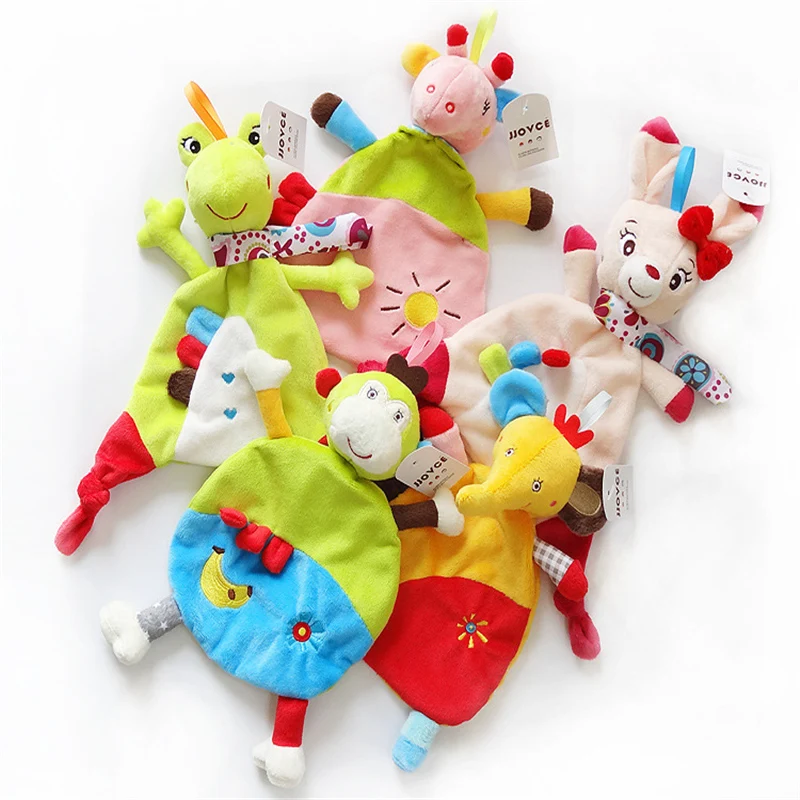 Детские милые плюшевые игрушки комфорт полотенце Прорезыватель для зубов мягкие, Классические игрушки спокойные детские погремушки