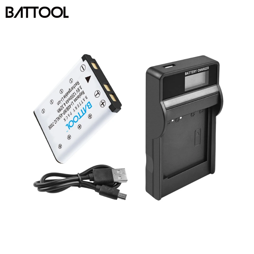 Battool NP-45,NP-45A NP-45S NP45,NP45A LI40B Battery+LCD Charger for Fujifilm FinePix Z30,Z10fd,Z250fd,Z110,Z700EXR,J10 L10