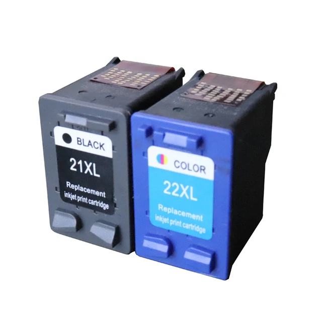 2 pcs compatible ink cartridge 21 22 xl replacement ink cartridge for hp deskjet 3915 d1530 - Replacement Ink Cartridges 2 pcs compatible ink cartridge 21 22 xl replacement ink cartridge for hp deskjet 3915 d1530 - Replacement Ink Cartridges