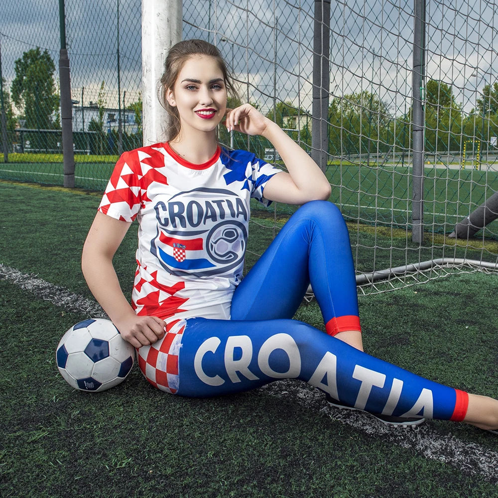 NADANBAO Лето женские леггинсы Croatia Cheer цифровой ПРИНТ леггинсы для победителя печать легинсы для тренировки и фитнеса брюки