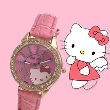 Hello kitty cute children's watch KT cat student watch Hello Kitty Korean cartoon Watch