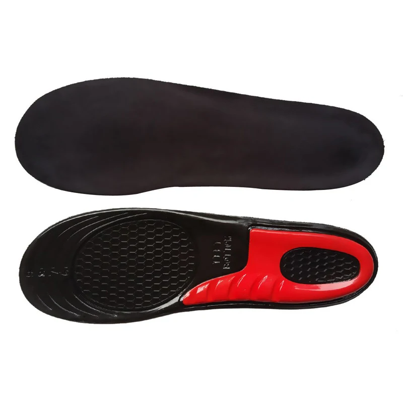 

2018 Black Silicone Gel Insoles Man Women Insoles Unisex Orthopedic Sport Massage Shoe Inserts Shock-Proof Shoepad