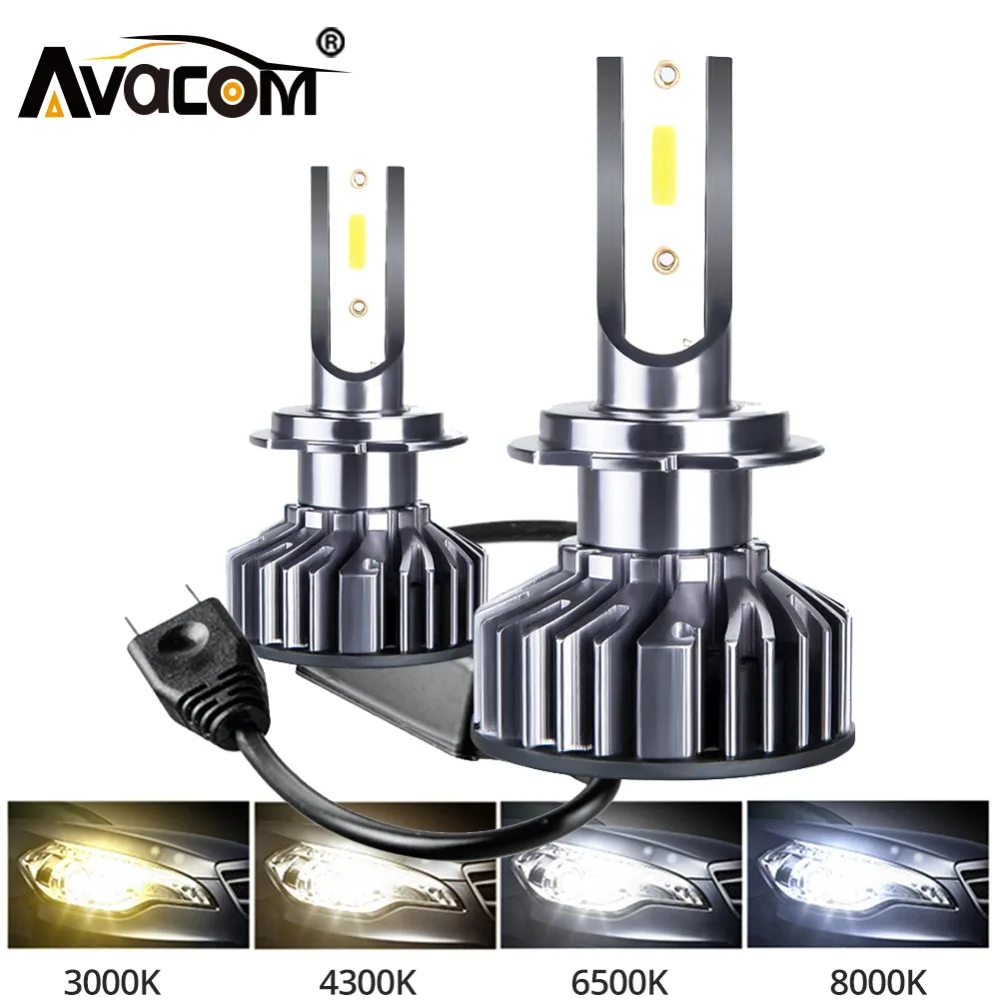 2 шт. Автомобильные фары H7 LED H4 H1 H11 9006 9005 3000K 4300K 72W 10000LM 6500K 8000K 12V 24V DOB противотуманные