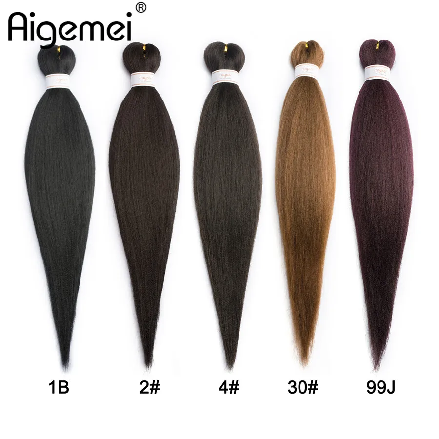 Aigemei Jumbo Braids Crochet Hair 85g Piece High Temperature Fiber
