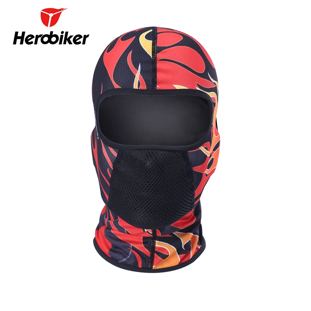 

HEROBIKER Motorcycle Face Mask Ski Balaclava Moto Breathable Dustproof Airsoft PaintballCycling Skull Mask Moto Motorcycle Mask