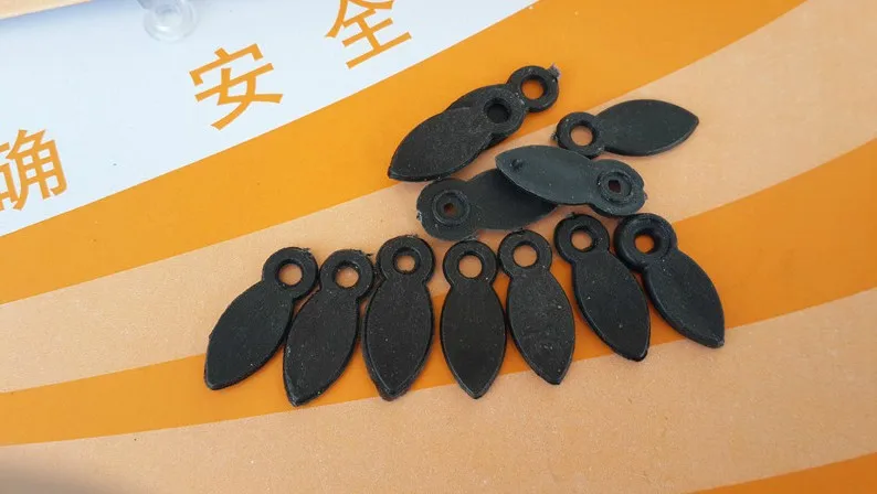 100pcs lot Black plastic film pressure medium Backplane melon seed piece The back pressure piece of