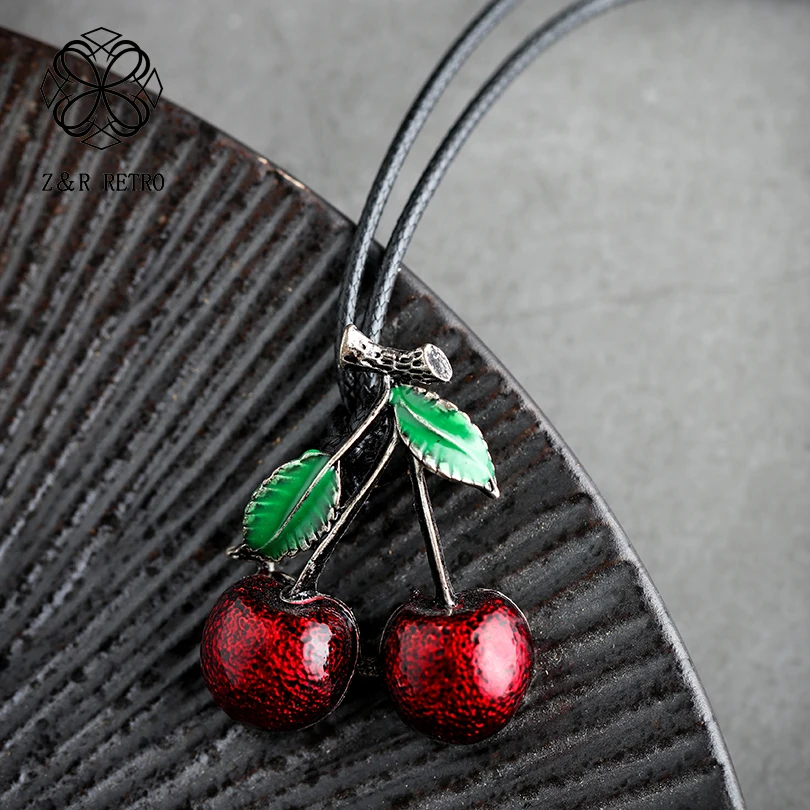 韓国おしゃれ【HOTEL PARIS CHILL】827 Necklace (Cherry) Amazon.com: POYAMUSE Cherry Necklace, Kawaii Cherry Pendant