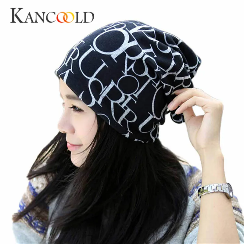 

Caps winter hat women a feminine cap Turban 2018 beanie womens hats fashion Letter beanies Head Scarf Wrap skullies Baggy DC27A