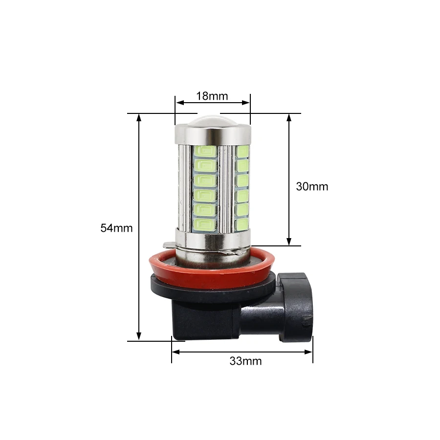 Yccpauto H11/H8 светодио дный Чистый Белый Туман огни супер яркий 5630 33 SMD DC12V Авто белый/голубой лед DRL лампа светодио дный лампочки 1 шт