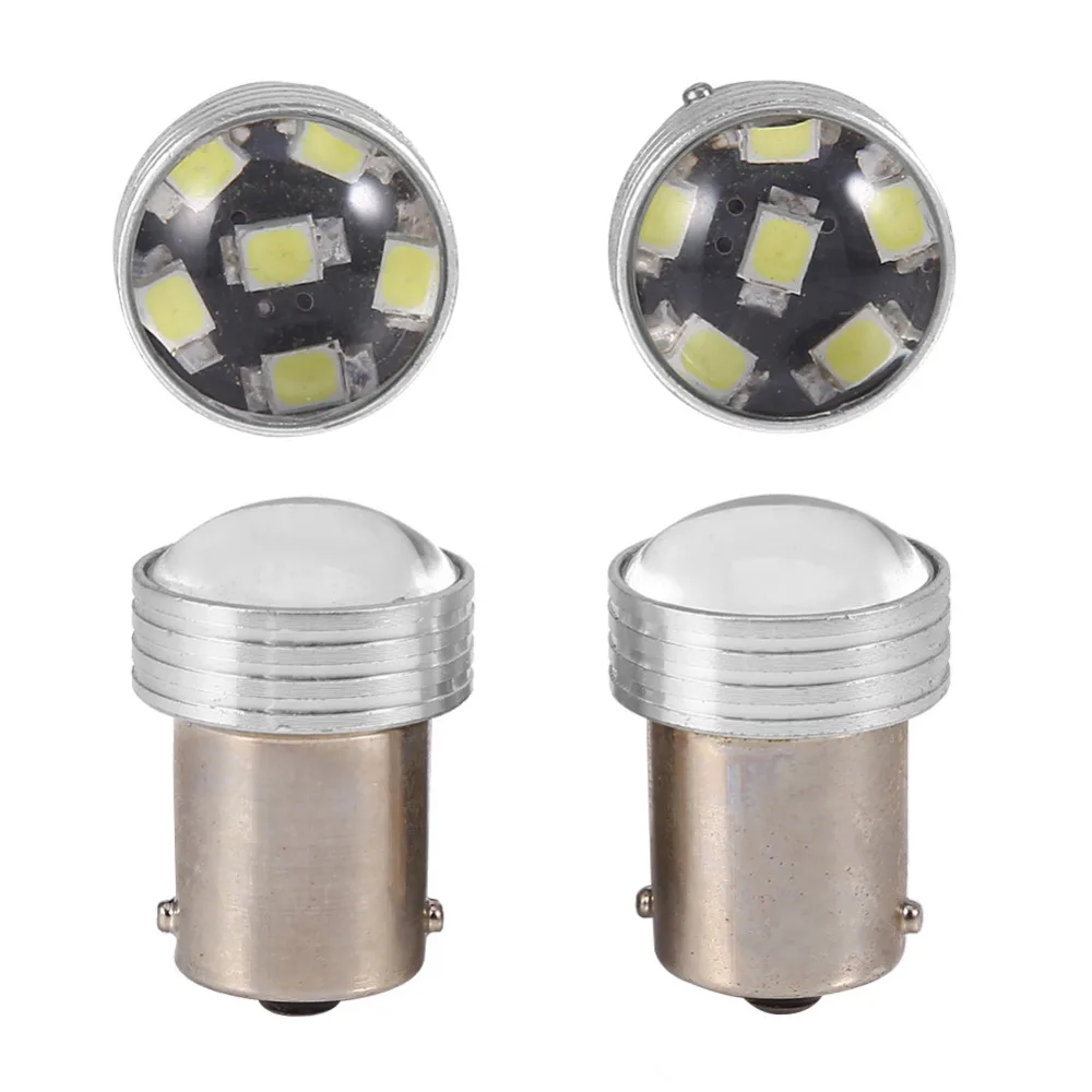 

1 Pair 1156 BA15S 6LED 2835 SMD Auto Car Reverse Turn Tail Light Bulb Xenon White 12V Hot Sales