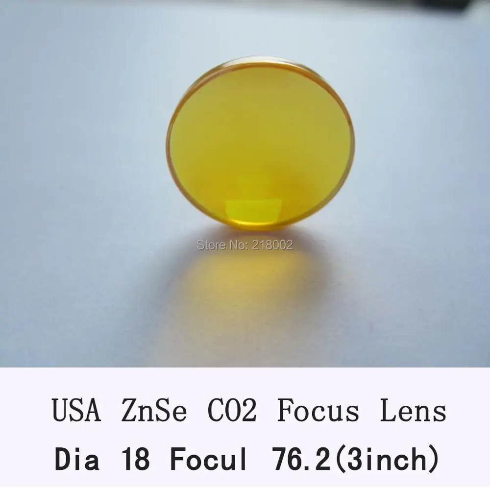 

USA CVD ZnSe Focus Lens 18mm Dia 76.2mm(3inch) Focal for CO2 Laser co2 laser engrave machine co2 laser cutting machine