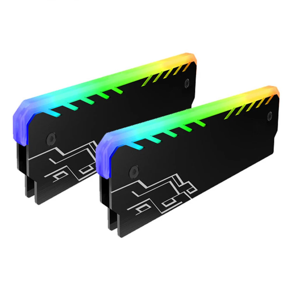 Популярный цветной RGB светильник для оперативной памяти радиатор охлаждения