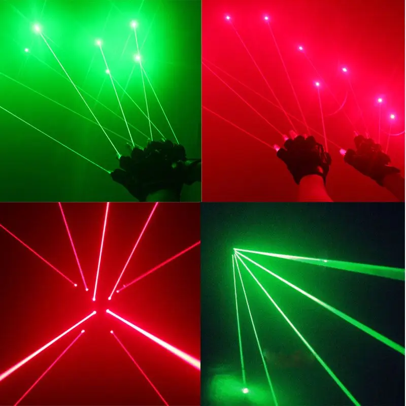 CWLASER 532 нм зеленые/650 красные/405 фиолетовые лазерные перчатки с лазером для пальцев