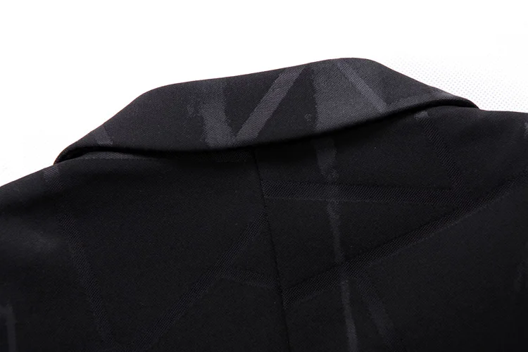 Plyesxale Для мужчин s печатных блейзер 2018 Для мужчин Slim Fit пиджаки Демисезонный Повседневное Для мужчин Пиджаки и костюм куртки брендовая