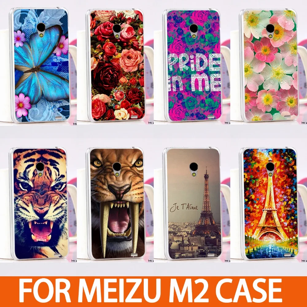Модный пластиковый чехол для Meizu Mx2 14 рисунков Жесткий Чехол сделай сам красочный