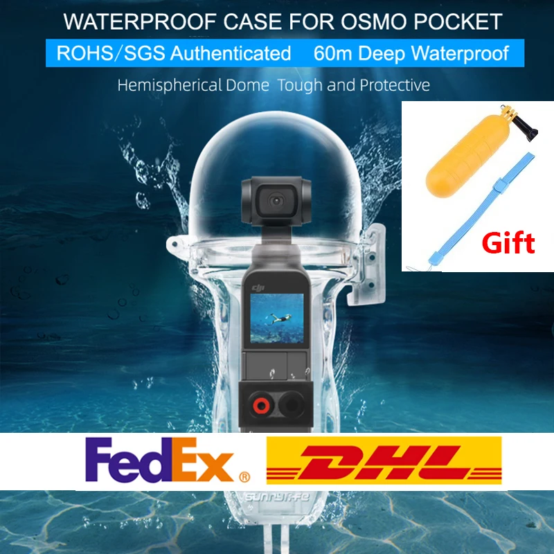

For OSMO Pocket Waterproof Case 60 Meters Diving Case Protective Shell Housing for OSMO POCKET Camera Accessories