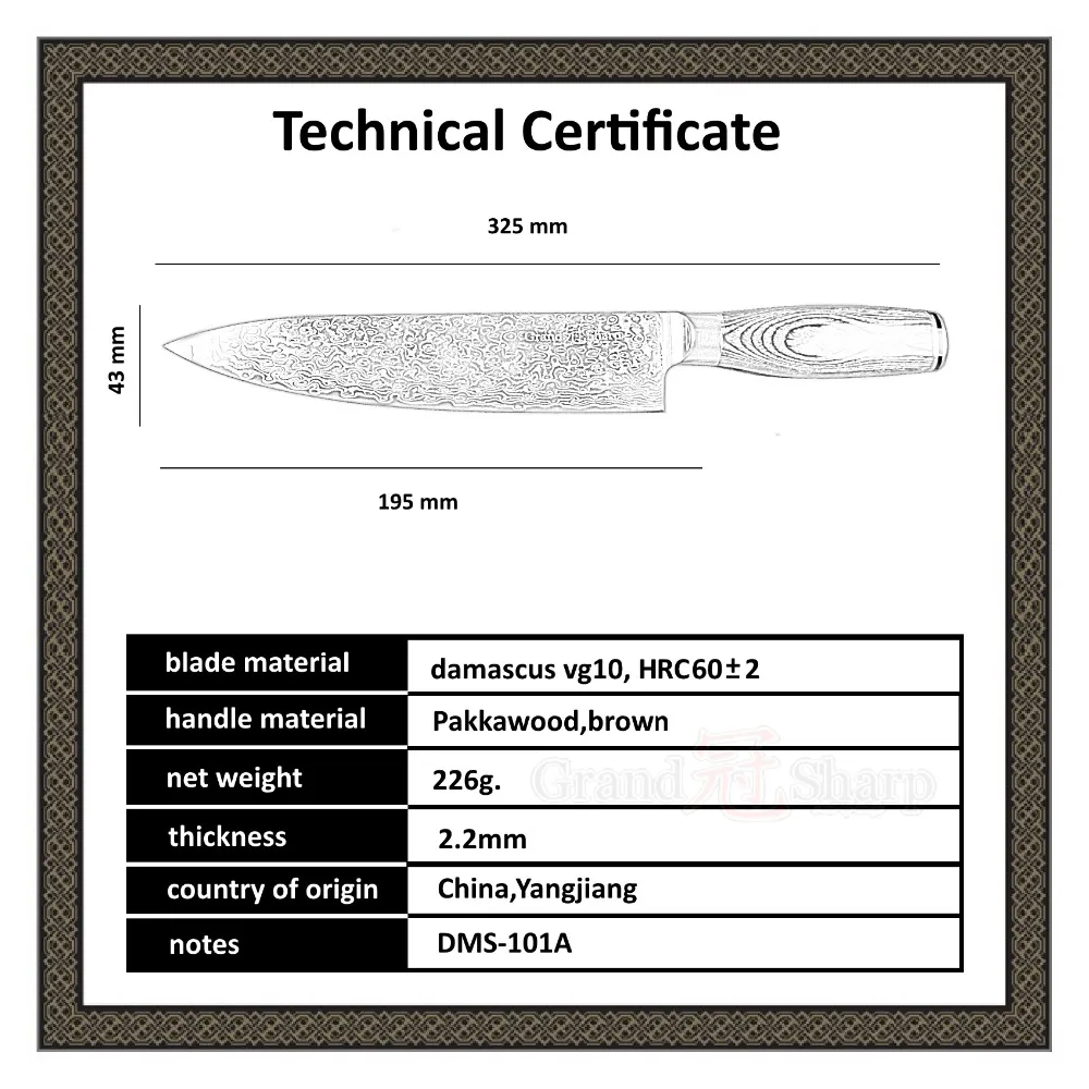 GRANDSHARP-67-Layers-Japanese-Damascus-Knife-Damascus-Chef-Knife-8-Inch-VG-10-Blade-Japanese-Kitchen