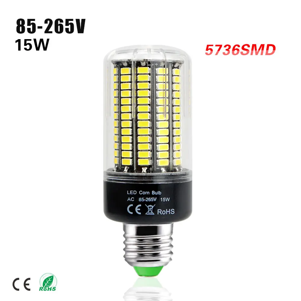 High lumens 156 leds LED corn bulb light 15w E27 E14 LED indoor lamp