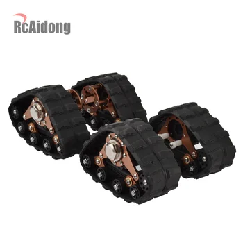 

1/10 RC Metal Tracks Wheel Sandmobile Snow Tire for Axial SCX10 Scale Axle and Trail Crawler