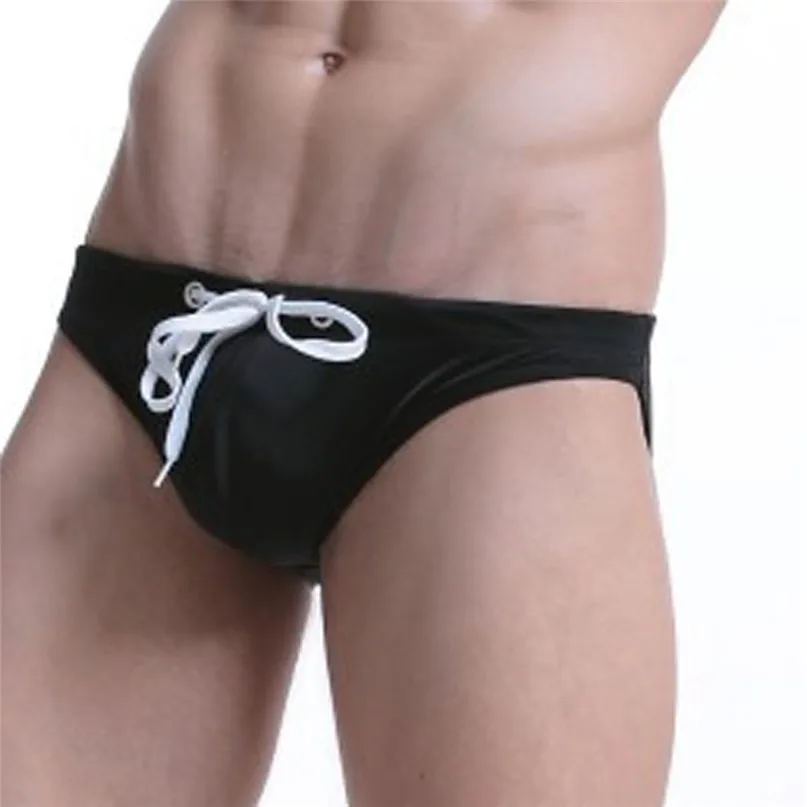 Mens Triangle Briefs Swimwear Beach Underwear Trunk Underpants Swim Casual Quick-drying Men Triangular Mens Swim Trunks #2J19 (4)