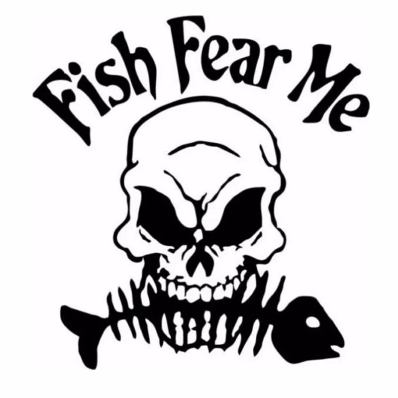 

Fishing Sticker Name Skull Fish Decal Angling Hooks Tackle Shop Posters Vinyl Wall Decals Hunter Parede Decor Mural Sticker