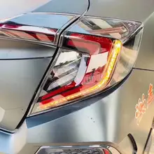 smoke&red For Honda Civic 10th Sedan 12V Car Tail lights Taillight Rear Lamp Turning+Reversing+Fog+Brake light
