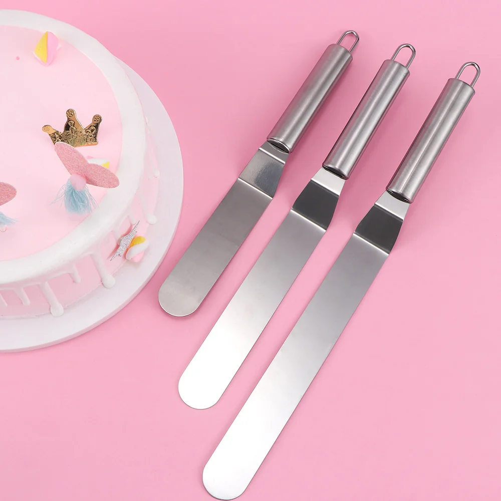 6/8/10 Inches Stainless Steel Cake Butter Cream Spatula For DIY Cake