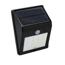 Водонепроницаемый Солнечный настенный светильник 16 светодиодов беспроводной PIR датчик движения свет открытый сад безопасности настенный светильник для сада двора