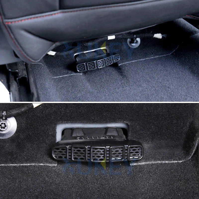 AX 2 шт. для Jeep Renegade- под сиденьем напольный нагреватель переменного тока воздуховод кондиционера вентиляционная крышка решетка на выходе защитный