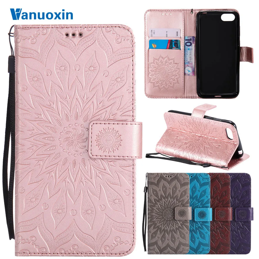 

Phone Cases for Fundas Huawei Y5 2018 case For Huawei Y5 2019 Y52019 Y 5 2019 3D Mandala Flowers Wallet Flip Cover Leather Case