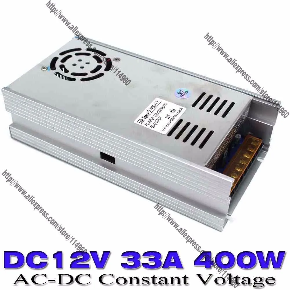 Новая модель DC12V 33a 400 Вт Питание Трансформатор 110 В 220 В переменного тока smps для LED лампа Газа ЧПУ CCTV