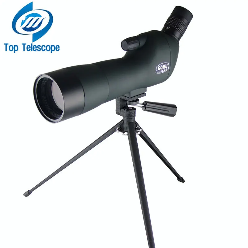 GOMU 20-60X60AE Zoom HD Adjustable Monocular Telescope Spotting Scopes with Portable Tripod Telescopio for Hunting Bird watching 20 60x70 zoom spotting scope monocular outdoor telescope with portable tripod monoculares professional bird animal telescope