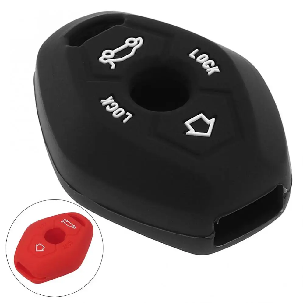

2 Colors 4 Buttons Silicone Flip Folding Car Key Cover Protector Holder for BMW X3 X5 Z3 Z4 3 5 7 Series E38 E39 E46