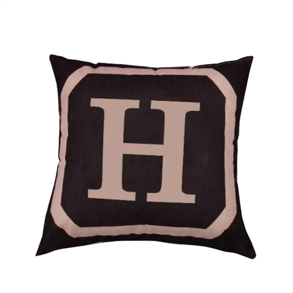 letter bed pillow cover
