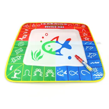 

49X48cm 3 color Magic Water Drawing Mat Coloring Board with 1 Magic Pen Doodle Mat Painting Board Educational Toys for Kids