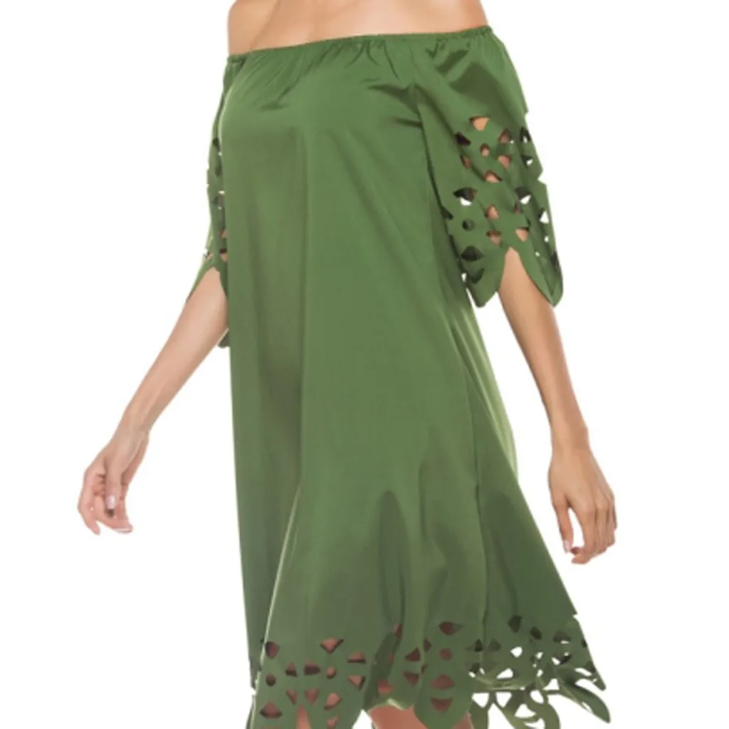 Vestido Воно хиппи-Прозрачное платье женские разноцветные Открытое платье с открытыми плечами и воротником для детей возрастом белый сарафан Z4