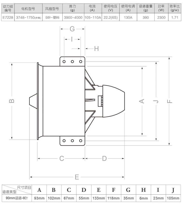 90mm 9blades outrunner-2