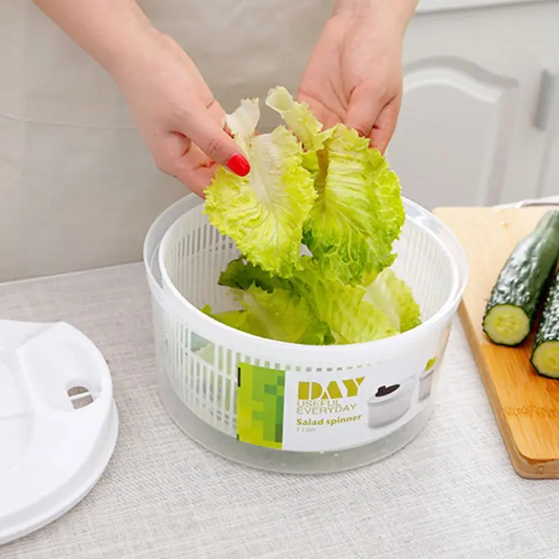 

Salad Dryer Vegetable Fruit Drain basket Dehydrator Shake Water Basket Multifunction Kitchen Salad Tools