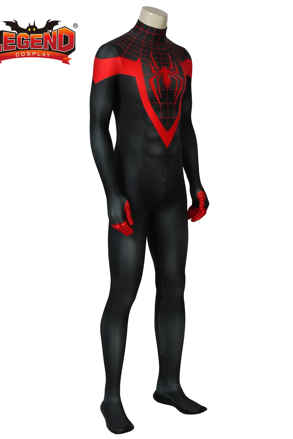 Spider-Man Into The Spider Verse Miles Morales косплей костюм спандекс комбинезон супергероя костюм Человека-паука