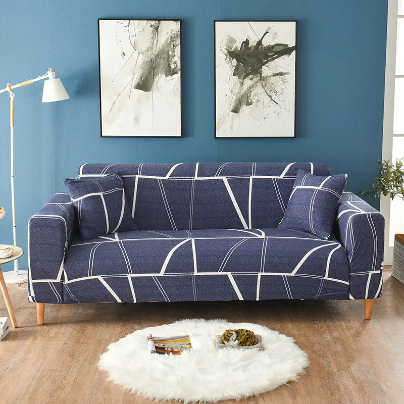 Геометрический Набор чехлов для дивана, эластичные Чехлы для дивана для гостиной, чехлы для дивана, угловой секционный чехол для дивана