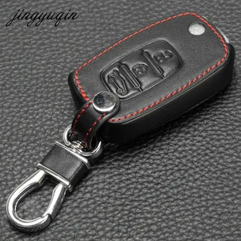 

jingyuqin Flip key Leather Case for Renault Dacia LADA Sedan Largus Kalina Granta Vesta X-Ray XRay Remote Fob Cover Protect Set