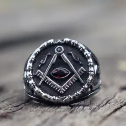 Винтажный Очаровательный из нержавеющей стали ювелирные изделия масонское кольцо для мужчин Freemason символ темплар Freemasonry мужские кольца