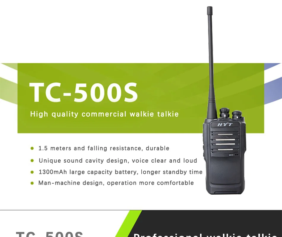 Для HYT радио HYT TC-500S двухстороннее радио UHF 450-470MHz VHF 136-154MHz портативное радио с защитой от пыли