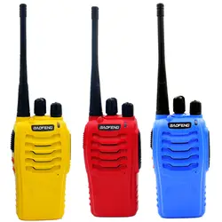 2 шт./лот Оригинал BAOFENG BF-888S UHF400-470MHz 5 Вт 16CH ветчиной двусторонней радиосвязи Walkie Talkie красный/желтый/синий BF888S 1500 мАч