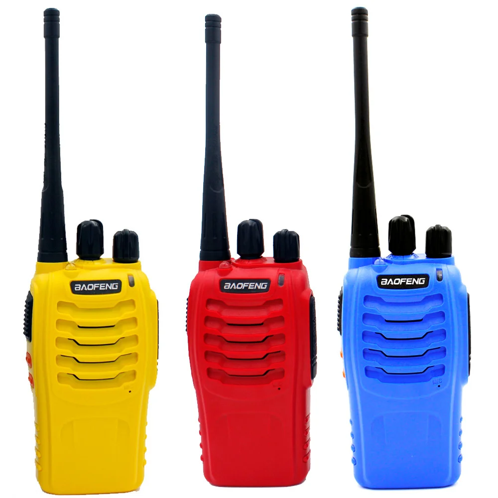 

2PCS/Lot Original BAOFENG BF-888S UHF400-470MHz 5W 16CH Ham Two-way Radio Walkie Talkie Red/Yellow/Blue BF888S 1500mah battery