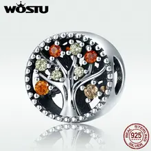 WOSTU 925 стерлингового серебра осень подлинное Дерево жизни плодные бусины из осенней коллекции подходят оригинальные wst шарм браслеты ювелирные изделия DXC219
