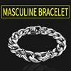 BEIER-pulsera de acero inoxidable para hombre y mujer, brazalete con cadena de eslabones cubanos, joyería sencilla, BC8-006 ► Foto 2/5