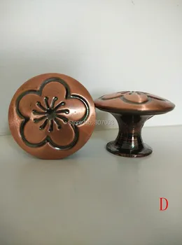 

Diameter 30mm 50pcs/lot Antique copper Knob Pull Handle Kitchen Cabinet Hardware free shipping - D