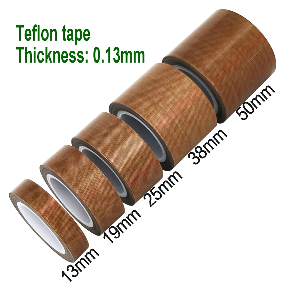 

1rolls 13~50mm x 10M Teflon High temperature adhesive tape insulated Teflon high-temperature tapes