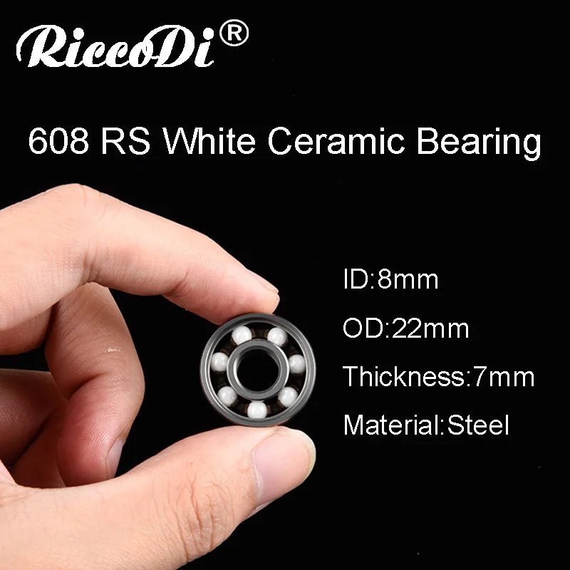 608 RS White Ceramic Bearing (3)